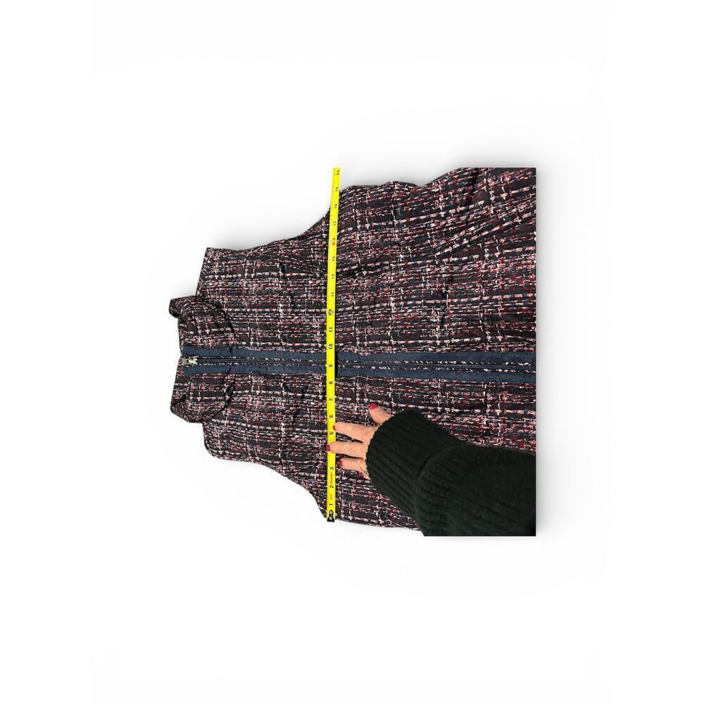 Lands’ END Women’s Max 600 Down Puffer Vest Multi Color Tweed Print Size S - Picture 8 of 9